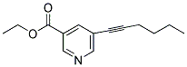 ETHYL 5-HEX-1-YNYLNICOTINATE 结构式