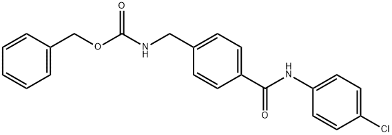 Benzyl N-(4-[(4-chloroanilino)carbonyl]benzyl)carbamate 结构式