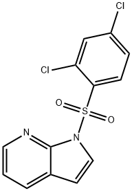 1-((2,4-二氯苯基)磺酰基)-1H-吡咯并[2,3-B]吡啶 结构式