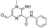 6-Formyl-3-imino-4-methyl-N-phenyl-3,4-dihydro-2-pyrazinecarboxamide 结构式