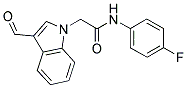 N-(4-FLUORO-PHENYL)-2-(3-FORMYL-INDOL-1-YL)-ACETAMIDE 结构式