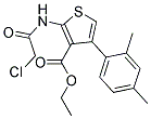 2-(2-CHLORO-ACETYLAMINO)-4-(2,4-DIMETHYL-PHENYL)-THIOPHENE-3-CARBOXYLIC ACID ETHYL ESTER 结构式