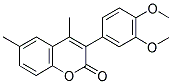 3(3',4'-DIMETHOXYPHENYL)-4,6-DIMETHYLCOUMARIN 结构式