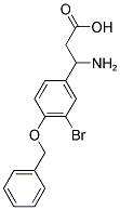 3-[4-(BENZYLOXY)-3-BROMOPHENYL]-BETA-ALANINE 结构式