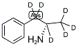 D-AMPHETAMINE-D6 结构式