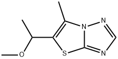 5-(1-METHOXYETHYL)-6-METHYL[1,3]THIAZOLO[3,2-B][1,2,4]TRIAZOLE 结构式