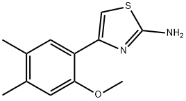 4-(2-METHOXY-4,5-DIMETHYL-PHENYL)-THIAZOL-2-YLAMINE 结构式