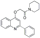 2-[(2-PHENYLQUINOLIN-4-YL)OXY]-1-PIPERIDINOETHAN-1-ONE 结构式