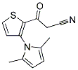 3-(3-(2,5-二甲基-1H-吡咯-1-基)噻吩-2-基)-3-氧代丙腈 结构式