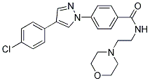 4-[4-(4-CHLOROPHENYL)-1H-PYRAZOL-1-YL]-N-(2-MORPHOLINOETHYL)BENZAMIDE 结构式