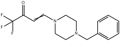 4-(4-BENZYL-PIPERAZIN-1-YL)-1,1,1-TRIFLUORO-BUT-3-EN-2-ONE 结构式