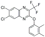 6,7-DICHLORO-2-(2,3-DIMETHYLPHENOXY)-3-(TRIFLUOROMETHYL)QUINOXALINE 结构式