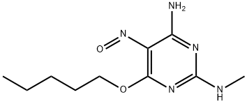 N-[4-AMINO-5-NITROSO-6-(PENTYLOXY)PYRIMIDIN-2-YL]-N-METHYLAMINE 结构式