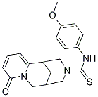 N-(4-METHOXYPHENYL)-6-OXO-7,11-DIAZATRICYCLO[7.3.1.0~2,7~]TRIDECA-2,4-DIENE-11-CARBOTHIOAMIDE 结构式