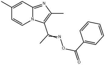 3-[(BENZOYLOXY)ETHANIMIDOYL]-2,7-DIMETHYLIMIDAZO[1,2-A]PYRIDINE 结构式