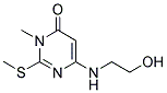 6-[(2-HYDROXYETHYL)AMINO]-3-METHYL-2-(METHYLSULFANYL)PYRIMIDIN-4(3H)-ONE 结构式