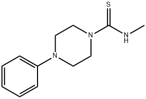 (METHYLAMINO)(4-PHENYLPIPERAZINYL)METHANE-1-THIONE 结构式
