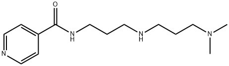 N-[3-(3-DIMETHYLAMINO-PROPYLAMINO)-PROPYL]-ISONICOTINAMIDE 结构式