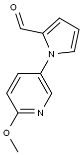 1-(6-甲氧基吡啶-3-基)-1H-吡咯-2-甲醛 结构式