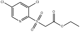 Ethyl 2-[(3,5-dichloro-2-pyridinyl)sulfonyl]acetate 结构式