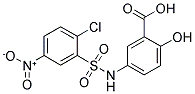 5-(2-CHLORO-5-NITRO-BENZENESULFONYLAMINO)-2-HYDROXY-BENZOIC ACID 结构式