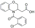 2-[4-(2-CHLOROBENZOYL)-3,4-DIHYDRO-2H-1,4-BENZOXAZIN-3-YL]ACETIC ACID 结构式