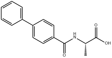 2-[(BIPHENYL-4-CARBONYL)-AMINO]-PROPIONIC ACID 结构式