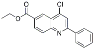 ETHYL 4-CHLORO-2-PHENYLQUINOLINE-6-CARBOXYLATE 结构式