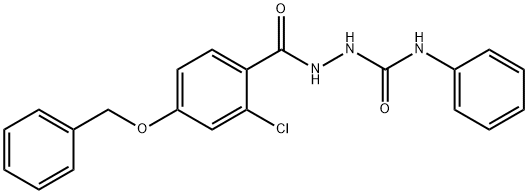 2-[4-(BENZYLOXY)-2-CHLOROBENZOYL]-N-PHENYL-1-HYDRAZINECARBOXAMIDE 结构式