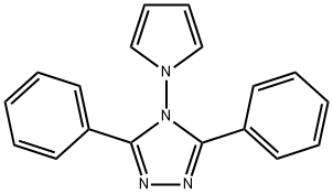 3,5-DIPHENYL-4-(1H-PYRROL-1-YL)-4H-1,2,4-TRIAZOLE 结构式
