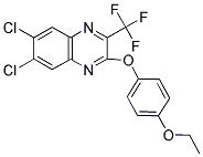 6,7-DICHLORO-2-(4-ETHOXYPHENOXY)-3-(TRIFLUOROMETHYL)QUINOXALINE 结构式