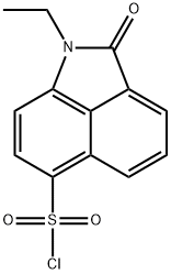 1-ETHYL-2-OXO-1,2-DIHYDROBENZO[CD]INDOLE-6-SULFONYL CHLORIDE 结构式