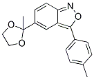 5-(2-Methyl-1,3-dioxolan-2-yl)-3-(4-methylphenyl)-2,1-benzisoxazole 结构式