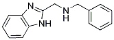 N-(1H-BENZIMIDAZOL-2-YLMETHYL)-N-BENZYLAMINE 结构式