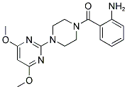 1-(2-AMINOBENZOYL)-4-(4,6-DIMETHOXYPYRIMIDIN-2-YL)PIPERAZINE 结构式