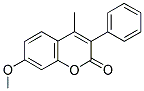 7-METHOXY-4-METHYL-3-PHENYLCOUMARIN 结构式