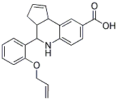 4-[2-(ALLYLOXY)PHENYL]-3A,4,5,9B-TETRAHYDRO-3H-CYCLOPENTA [C]QUINOLINE-8-CARBOXYLIC ACID 结构式