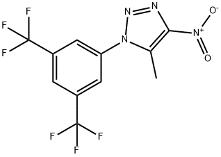 1-[3,5-BIS(TRIFLUOROMETHYL)PHENYL]-5-METHYL-4-NITRO-1H-1,2,3-TRIAZOLE 结构式