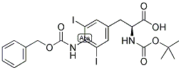 BOC-PHE(4-NHZ,3,5-I 2)-OH 结构式