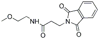 3-(1,3-Dioxo-1,3-dihydro-isoindol-2-yl)-N-(2-methoxy-ethyl)-propionamide 结构式