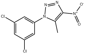 1-(3,5-DICHLOROPHENYL)-5-METHYL-4-NITRO-1H-1,2,3-TRIAZOLE 结构式