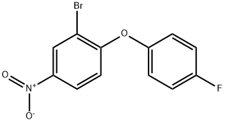 2-溴-1-(4-氟苯氧基)-4-硝基苯 结构式