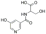 3-HYDROXY-2-[(5-HYDROXY-PYRIDINE-3-CARBONYL)-AMINO]-PROPIONIC ACID 结构式