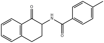 4-METHYL-N-(1-OXO-1,2,3,4-TETRAHYDRO-2-NAPHTHALENYL)BENZENECARBOXAMIDE 结构式