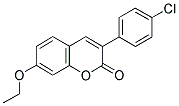 3(4'-CHLOROPHENYL)-7-ETHOXYCOUMARIN 结构式