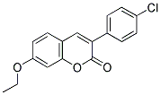 3(4'-Chlorophenyl)-7-ethoxycoumarin 结构式