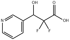 2,2-DIFLUORO-3-HYDROXY-(3-PYRIDYL)PROPIONIC ACID 结构式