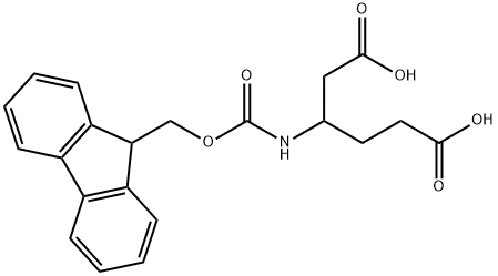 FMOC-3-氨基己二酸 结构式