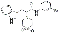 N-(3-BROMOPHENYL)-2-(1,1-DIOXO-1LAMBDA6,4-THIAZINAN-4-YL)-3-(1H-INDOL-3-YL)PROPANAMIDE 结构式