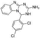 4-(2,4-DICHLOROPHENYL)-3,4-DIHYDRO[1,3,5]TRIAZINO[1,2-A]BENZIMIDAZOL-2-AMINE 结构式